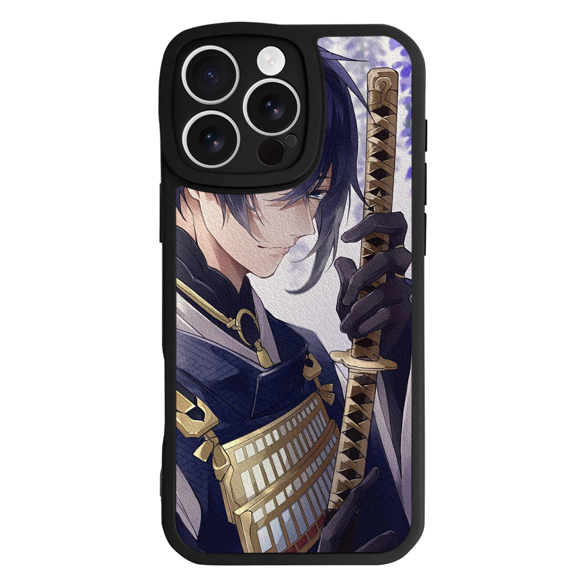 （画像用） 刀剣乱舞 Touken Ranbu 【iPhone 16シリーズ対応】シリコンスマホケース（レザー調） 材質：シリコン